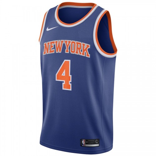 Men's New York Knicks Derrick Rose #4 Nike Blue 2020/21 Swingman Jersey - Icon Edition