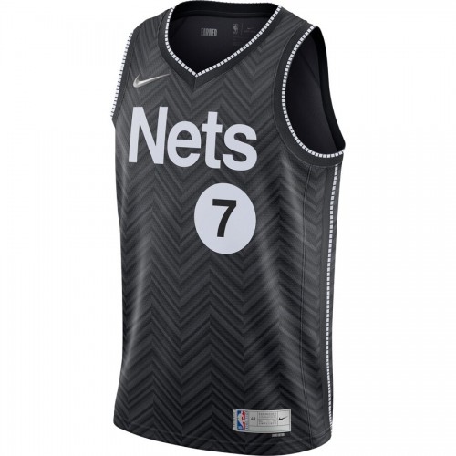 Men's Brooklyn Nets Kevin Durant #7 Nike Black 2020/21 Swingman Player Jersey – Earned Edition