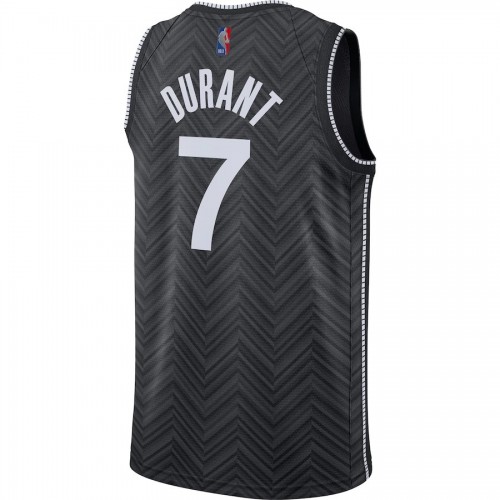 Men's Brooklyn Nets Kevin Durant #7 Nike Black 2020/21 Swingman Player Jersey – Earned Edition