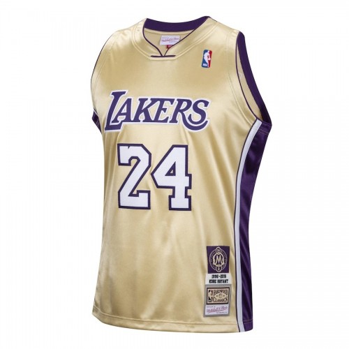 Men's Los Angeles Lakers Kobe Bryant #24 Throwback Mitchell & Ness Gold Hall of Fame Class of 2020 Jersey