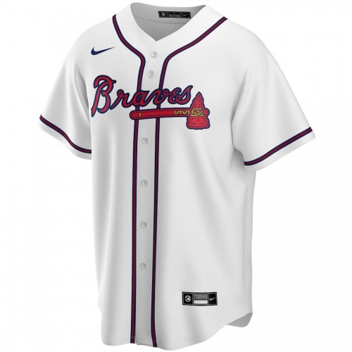 Men's Atlanta Braves James Russell #36 White Home 2020 Player Jersey