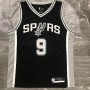 Men's San Antonio Spurs Tony Parker #9 Nike Black 2020/21 Swingman Jersey - Icon Edition