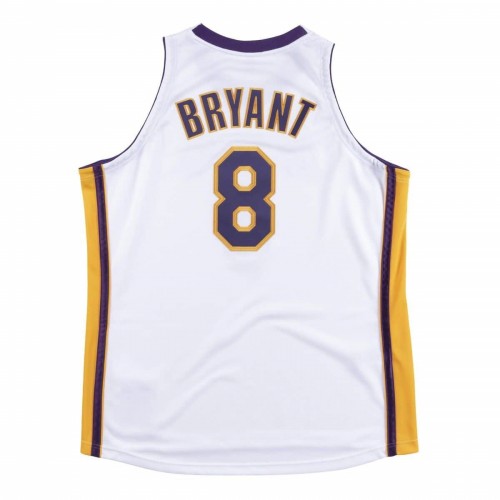 Men's Los Angeles Lakers Kobe Bryant #8 Throwback Mitchell & Ness White 2003-04 Hardwood Classics Jersey