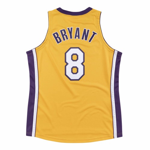 Men's Los Angeles Lakers Home Final Kobe Bryant #8 Throwback Mitchell & Ness Yellow 1999-00 Hardwood Jersey