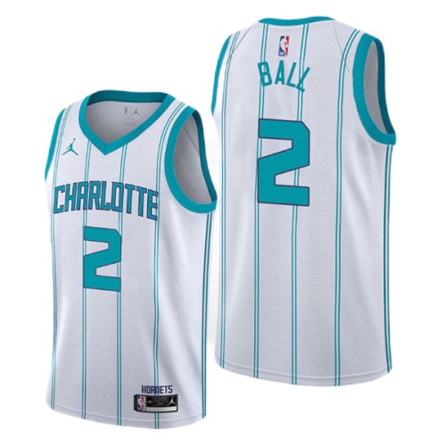 Men's Charlotte Hornets Lamelo Ball #2 Jordan White 2020/21 Swingman Jersey - Association Edition