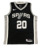 Men's San Antonio Spurs Manu Ginobili #20 Nike Black 2020/21 Swingman Jersey - Icon Edition