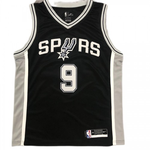 Men's San Antonio Spurs Tony Parker #9 Nike Black 2020/21 Swingman Jersey - Icon Edition