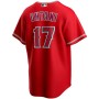 Men's Los Angeles Angels Shohei Ohtani #17 Nike Scarlet 2020 Alternate Jersey