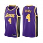 Men's Los Angeles Lakers Rajon Rondo #4 Nike Purple Swingman NBA Jersey - Statement Edition