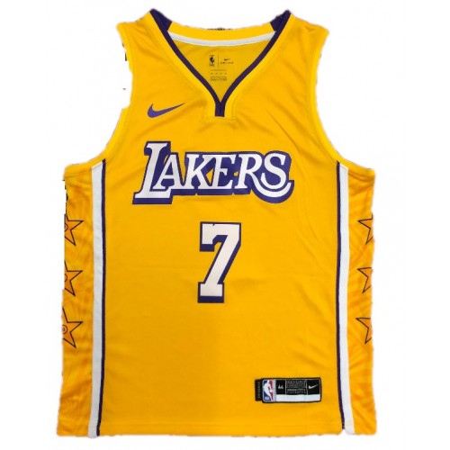 Men's Los Angeles Lakers Carmelo Anthony #7 Nike Yellow Swingman NBA Jersey - City Edition