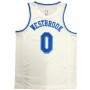 Men's Los Angeles Lakers Russell Westbrook #0 Nike White Swingman NBA Jersey - Classic Edition