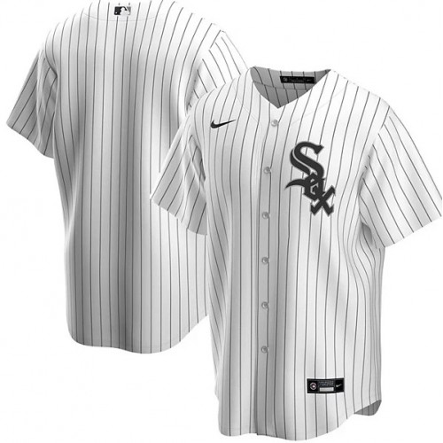 Men's Chicago White Sox Nike White Black Home 2020 Jersey