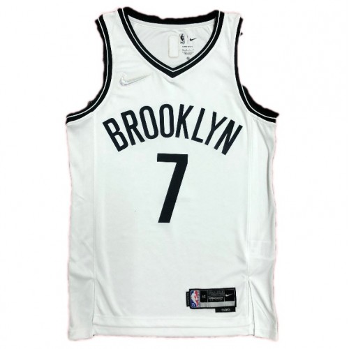 Men's Brooklyn Nets Kevin Durant #7 Nike White 2021 Swingman NBA Jersey - Icon Edition