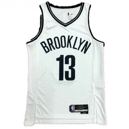 Men's Brooklyn Nets James Harden #13 Nike White 2021 Swingman NBA Jersey - Icon Edition