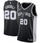 Men's San Antonio Spurs Manu Ginobili #20 Nike Black 2020/21 Swingman Jersey - Icon Edition