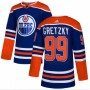 Men's Edmonton Oilers  Wayne Gretzky #99 adidas Royal Alternate Authentic Jersey