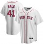 Men's Boston Red Sox Chris Sale  #41 Nike White Alternate 2020 Jersey