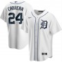 Men's Detroit Tigers Miguel Cabrera 24# Nike White Home 2020 Jersey