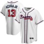 Men's Atlanta Braves Ronald Acuña Jr. #13 White 2020 Player Jersey