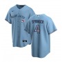 Men's Toronto Blue Jays George Springer #4 Nike Light Blue Alternate 2020 Jersey