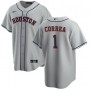 Men's Houston Astros Carlos Correa #1 Nike Gray Road Home 2020 Jersey