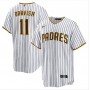 Men's San Diego Padres Yu Darvish #11 Nike White&Brown Home 2020 Jersey