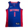 Men's Detroit Pistons Allen Iverson #1 Nike Blue 2021/22 Swingman NBA Jersey - Icon Edition