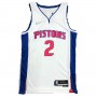 Men's Detroit Pistons Cade Cunningham #2 Nike White 2021/22 Swingman NBA Jersey - Icon Edition