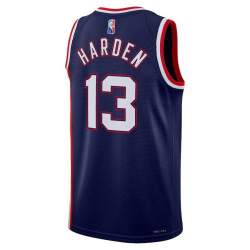 Men's Brooklyn Nets James Harden #13 Navy 2021/22 Swingman Jersey - City Edition