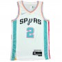 Men's San Antonio Spurs Kawhi Leonard #2 Nike White 2021/22 Swingman Jersey - City Edition