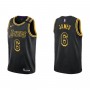 Men's Los Angeles Lakers LeBron James #6 Black Swingman Jersey - City  Edition