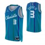 Men's Charlotte Hornets Terry Rozier #3 Nike Blue 2021/22 Swingman NBA Jersey - City Edition