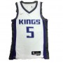 Men's Sacramento Kings De'Aaron Fox #5 Nike White 2021/22 Swingman NBA Jersey - Association Edition