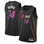 Men's Miami Heat Tyler Herro #14 Nike Black 2021/22 Swingman Jersey - City Edition