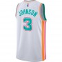 Men's San Antonio Spurs Keldon Johnson #3 Nike White 2021/22 Swingman Jersey - City Edition