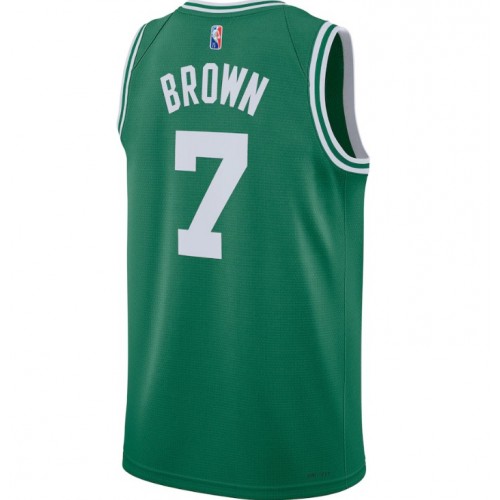 Men's Boston Celtics Jaylen Brown #7 Green 2021/22 Diamond Swingman Jersey - Icon Edition