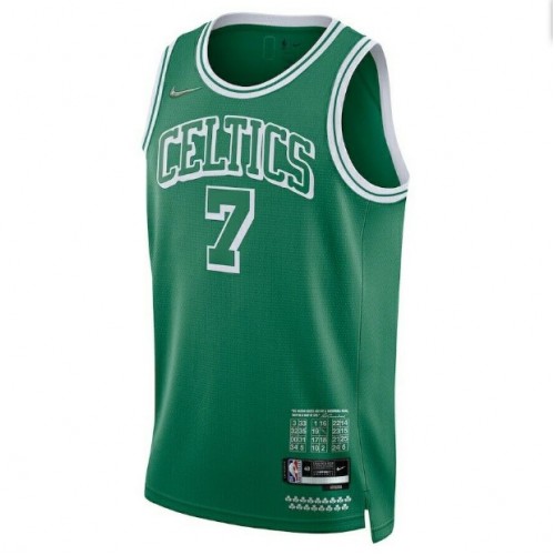 Men's Boston Celtics Jaylen Brown #7 Nike Green 2021/22 Swingman Jersey - City Edition