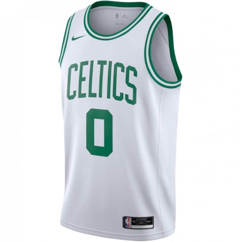 Men's Boston Celtics Jayson Tatum #0 White Swingman Jersey - Icon Edition