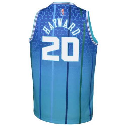 Men's Charlotte Hornets Gordon Hayward #20 Nike Blue 2021/22 Swingman NBA Jersey - City Edition