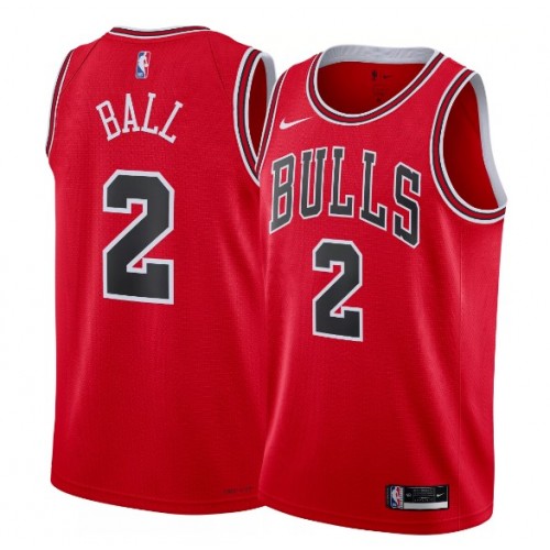 Men's Chicago Bulls Lonzo Ball #2 Nike Red Swingman Jersey - Icon Edition