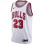 Men's Chicago Bulls Michael Jordan #23 White Replica Swingman Jersey - Association Edition