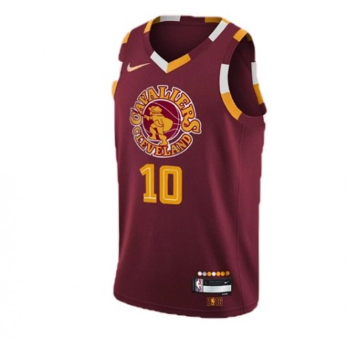 Men's Cleveland Cavaliers Darius Garland #10 Nike Wine 2021/22 Swingman NBA Jersey - City Edition