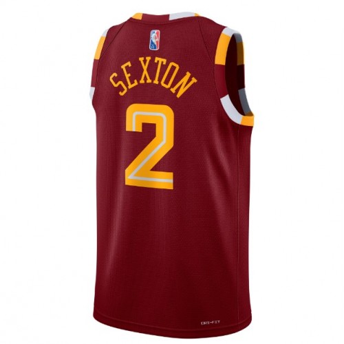 Men's Cleveland Cavaliers Collin Sexton #2 Nike Wine 2021/22 Swingman NBA Jersey - City Edition