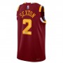 Men's Cleveland Cavaliers Collin Sexton #2 Nike Wine 2021/22 Swingman NBA Jersey - City Edition