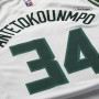 Men's Milwaukee Bucks Giannis Antetokounmpo #34 Nike White 21/22 Swingman NBA Jersey - City Edition