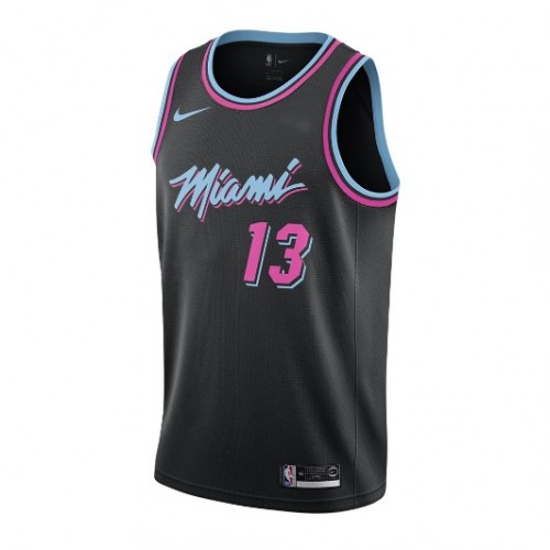 Men's Miami Heat Bam Adebayo #13 Black 19-20 Swingman Jersey - City Edition