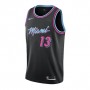 Men's Miami Heat Bam Adebayo #13 Black 19-20 Swingman Jersey - City Edition