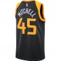 Men's Utah Jazz Donovan Mitchell #45 Nike Black Replica Swingman Jersey - City Edition