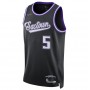 Men's Sacramento Kings De'Aaron Fox #5 Nike Black 2021/22 Swingman NBA Jersey - City Edition