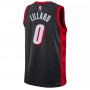 Men's Portland Trail Blazers Damian Lillard #0 Nike Black 2021/22 Swingman NBA Jersey - City Edition